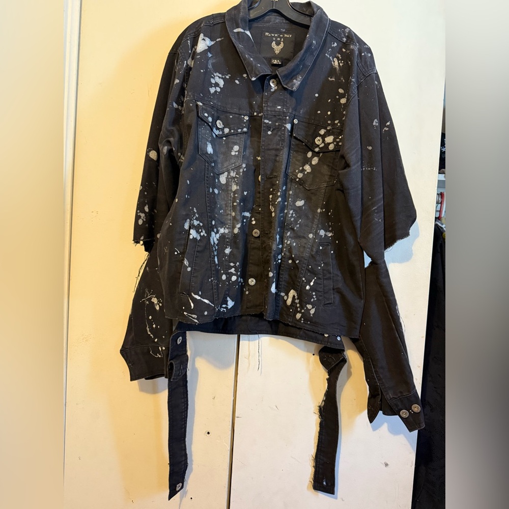 Black and White Splatter Jacket